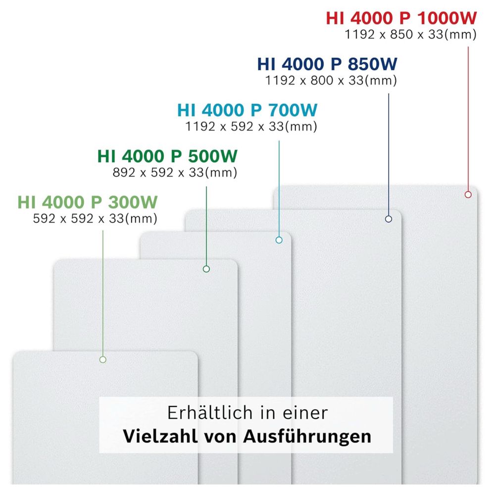 Bosch Heat Infrared 4000 P - Grzejnik ścienny na podczerwień 300W