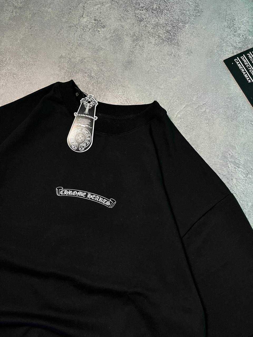 Футболка Chrome Hearts «Grillz» черная Оверсайз