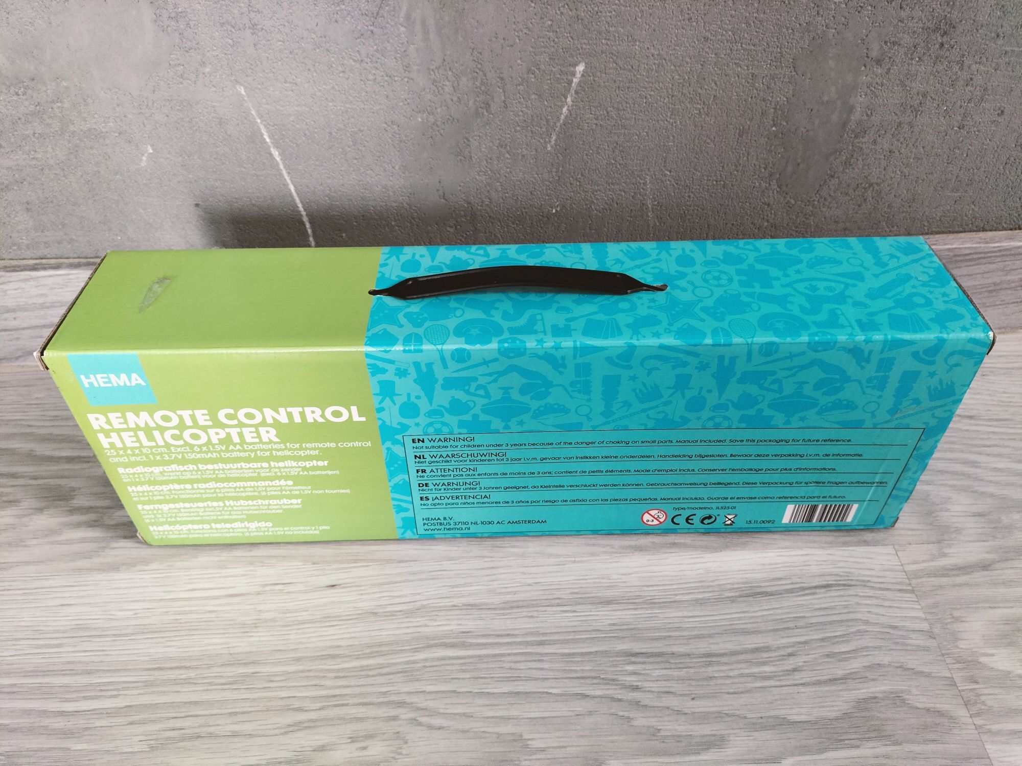 Zdalnie sterowany czerwony helikopter Hema 25cm