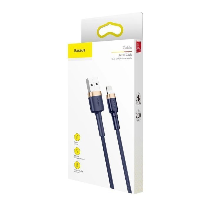 Baseus Cafule wytrzymały kabel przewód USB / Lightning Q C3.0 1.5A 2m