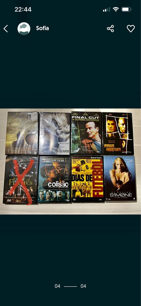 DVDs originais ótimo estado