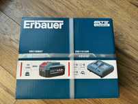 Zestaw Erbauer akumulator 5Ah z ładowarką 6A 18V - NOWA