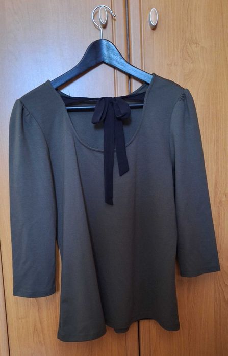 Bluzka z kokardką Orsay, khaki, L