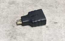 Nowa Przejściówka Adapter HDMI-Micro HDMI Pozłacana smartfon komputer