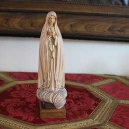 Imagem de Nossa Sra de Fátima em madeira