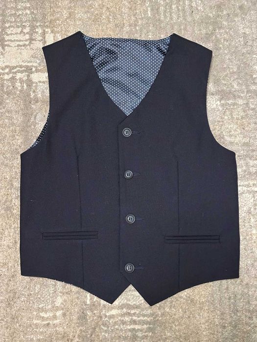 Garnitur chłopięcy (marynarka kamizelka spodnie) Cool Club 140 granat