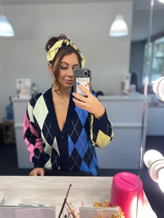 Кардиган теплий різнокольоровий