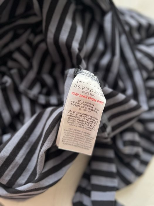 Sukienka bawełniana w paski U.S. Polo Assn. 40 L