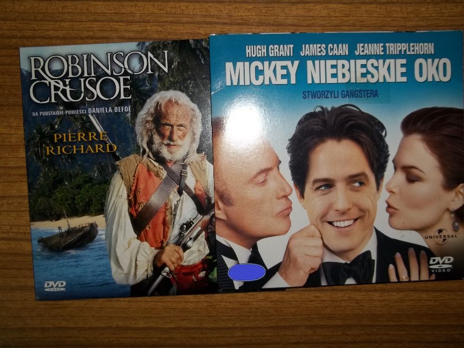 Filmy na DVD Mickey niebieskie oczko i Robinson Crusoe lektura szkolna