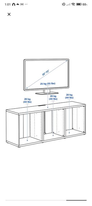 Movel TV IKEA BESTA montado
