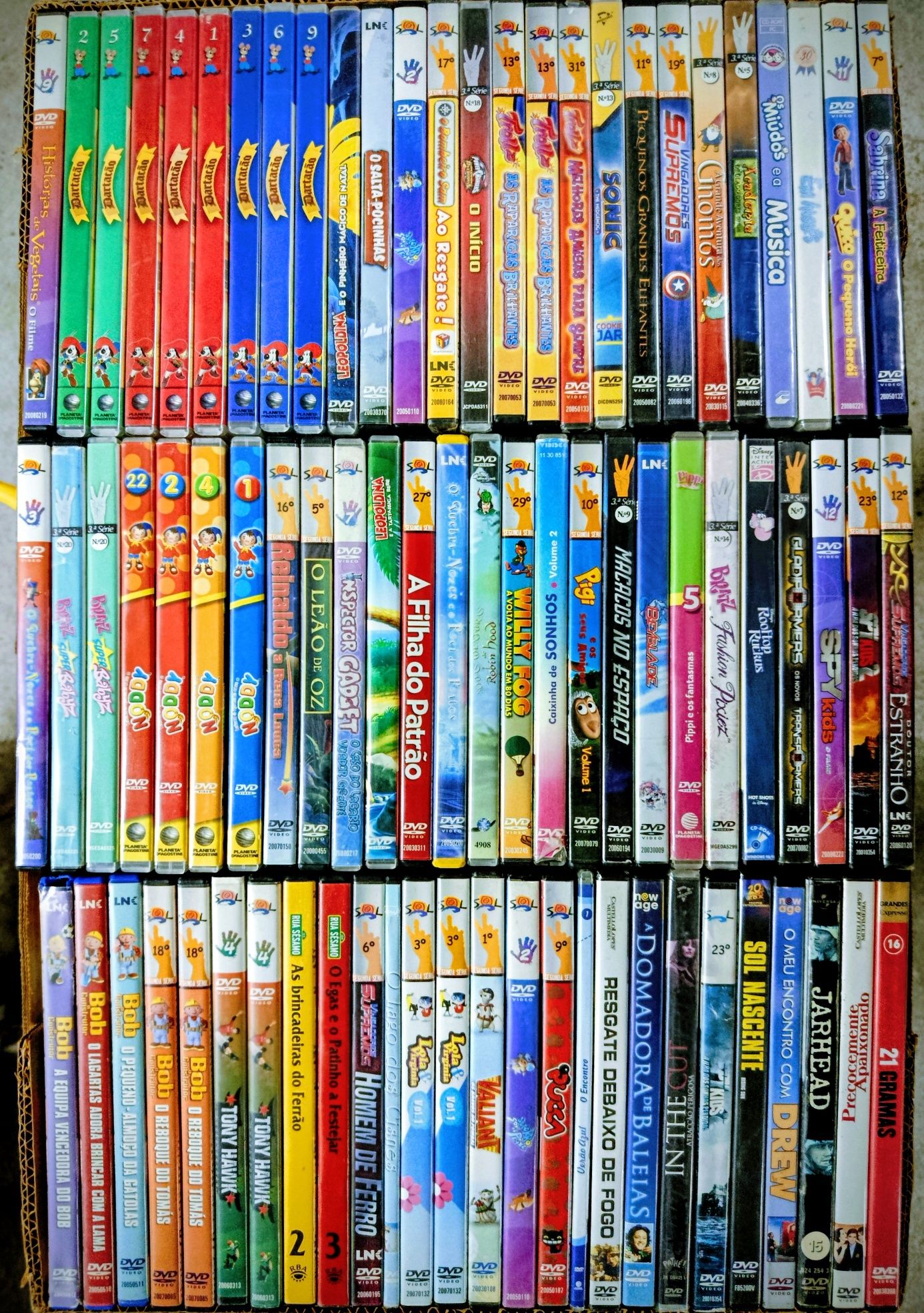 Lote de ouro de Centenas de DVD's