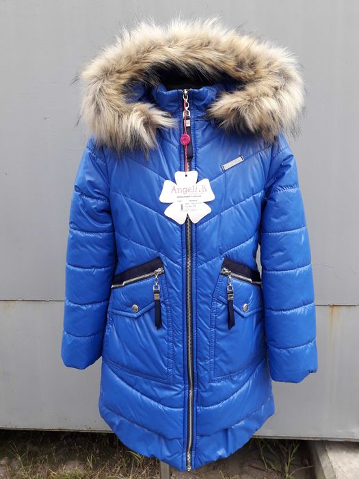 Зимова куртка, пальто Аляска для дівчинки 122-152 см