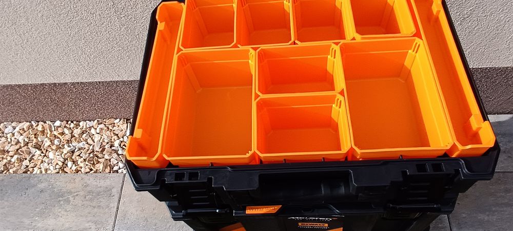 Zestaw 3 skrzyń DeWalt Mclaren organizer  wózek