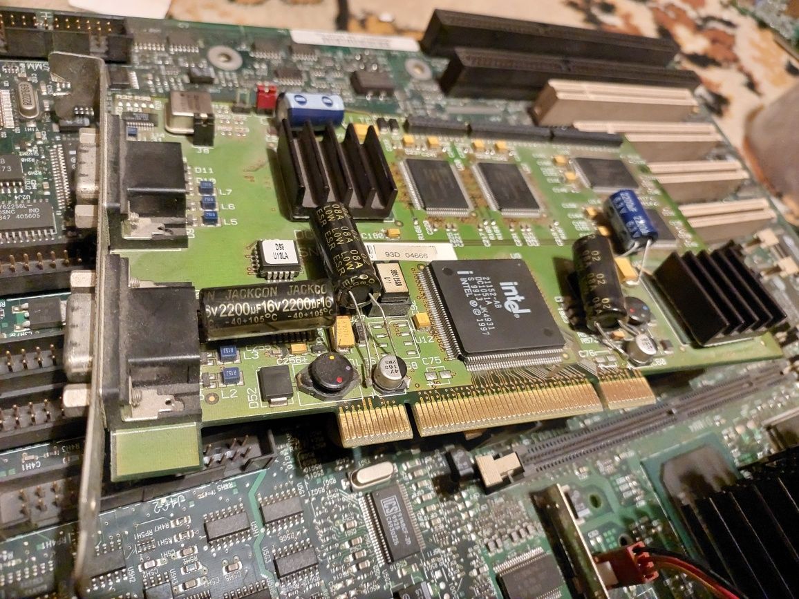 Plyta dual CPU z ISA, retro, p3 500mhz