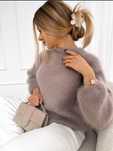 Sweter długi rękaw 81 % kid moher  ! Premium