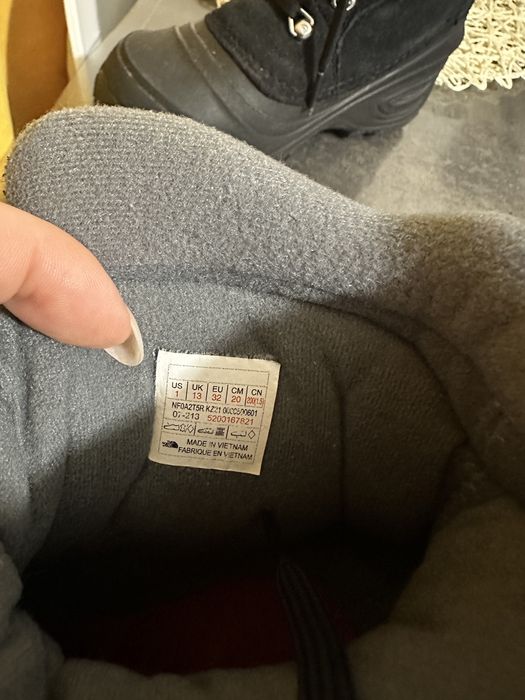 Дитяче зимове взуття (снігоходи) The North Face, 32 розмір