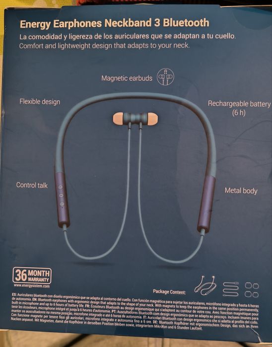 Auscultadores para pescoço novos e selados