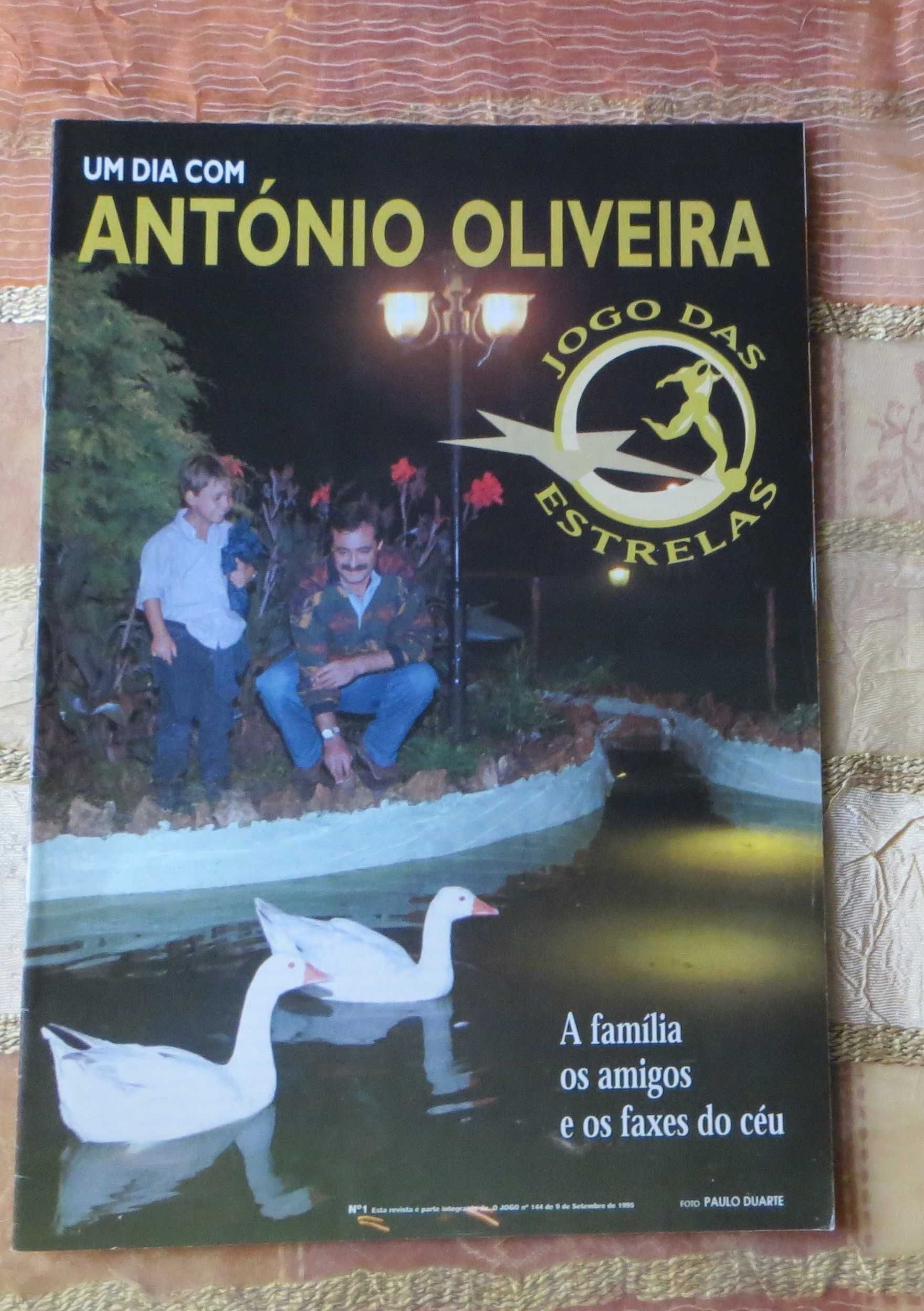 Revista Futebol Jogo Estrelas - Um Dia com António Oliveira - de 1995