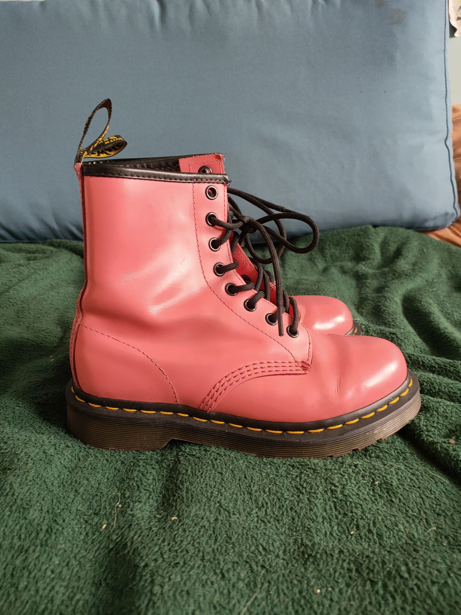 buty Dr. Martens glany różowe rozmiar 37
