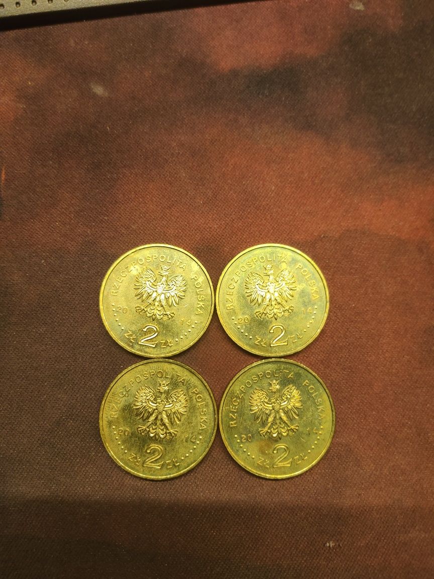 Cztery monety 2 zł kanonizacja Jana Pawła II 2014 rok