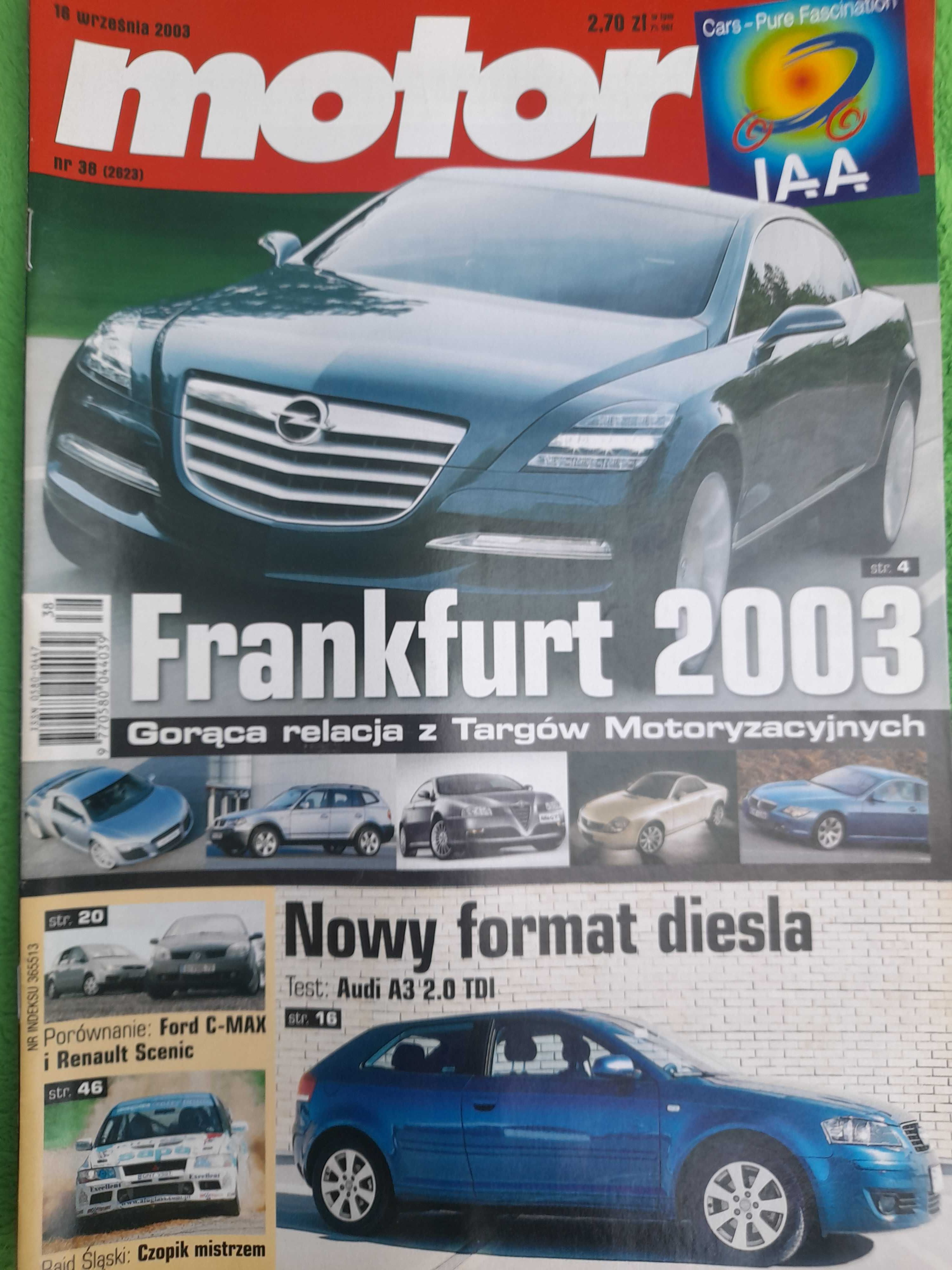 MOTOR Audi A3 Frankfurt C-Max Scenic Seicento Volvo V70 206 RC