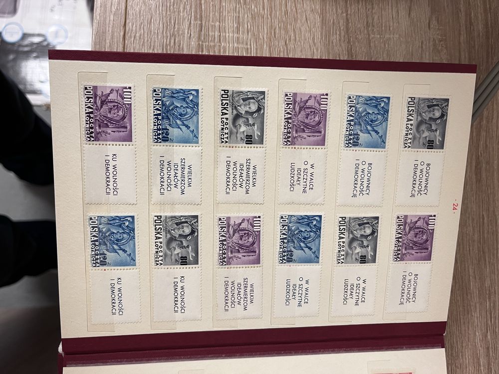 Kolekcja  czystych znaczków Polskich