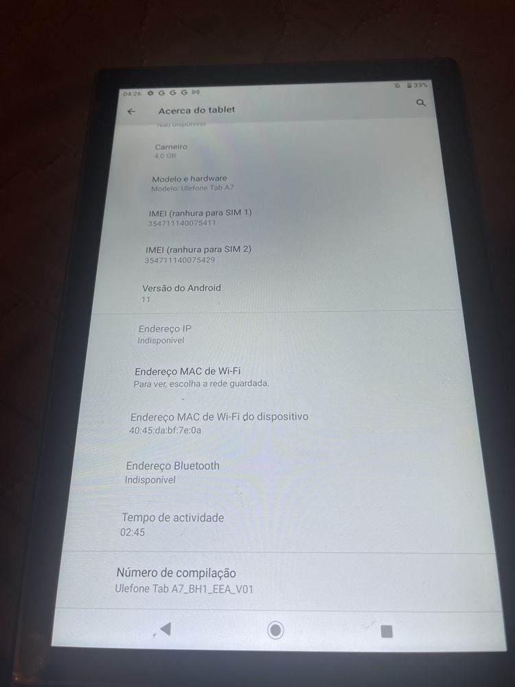 Tablet Ulefone A7