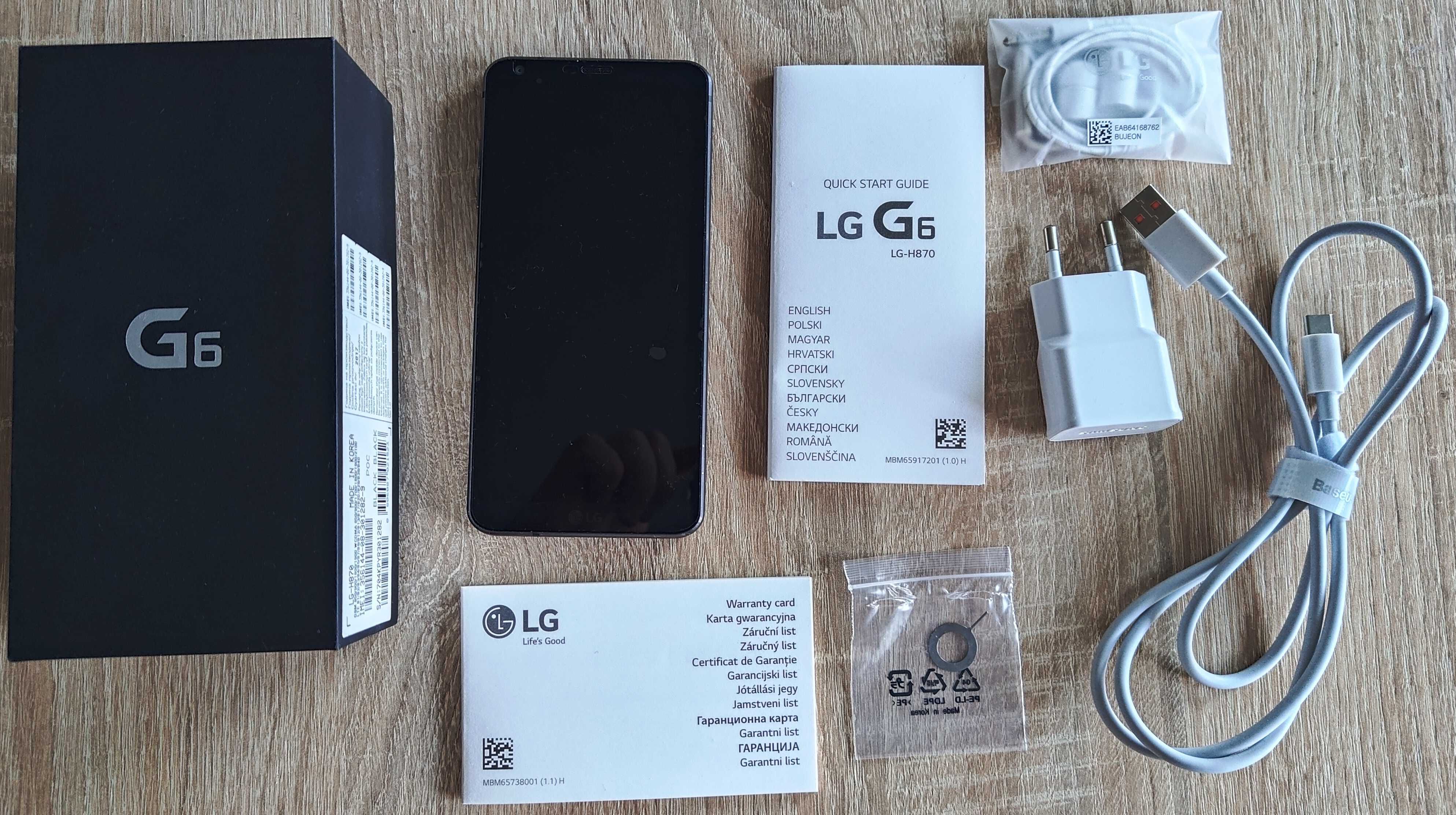 LG G6 4 GB/32 GB Black polska dystrybucja nie czyta kart pamięci SD