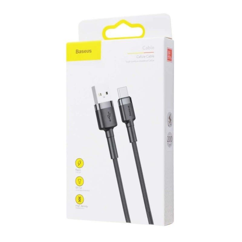 Кабель з чипом Baseus USB to Type-C 3A / 2 метри Швидка Зарядка