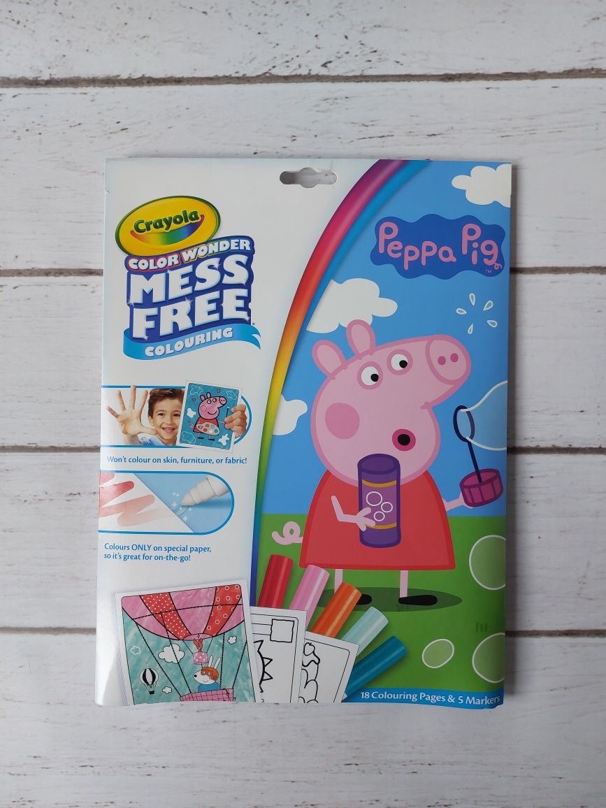 Crayola Świnka Peppa Magiczna kolorowanka niebrudząca bez bałaganu