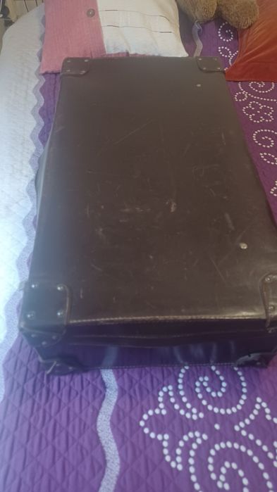 Mala de viagem de couro