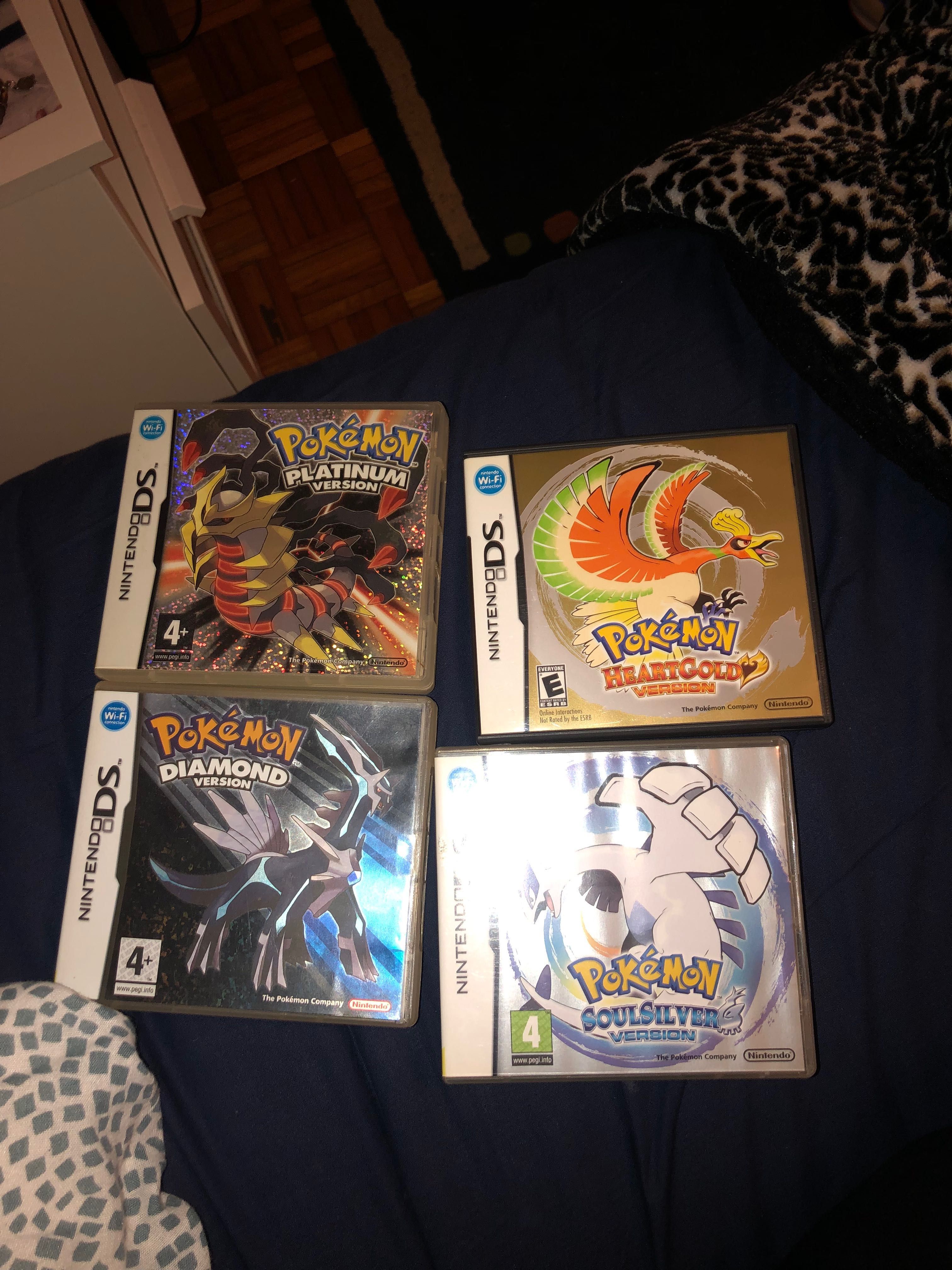 jogos Pokemon (HeartGold, Platinum, Diamond e Soulsiver)