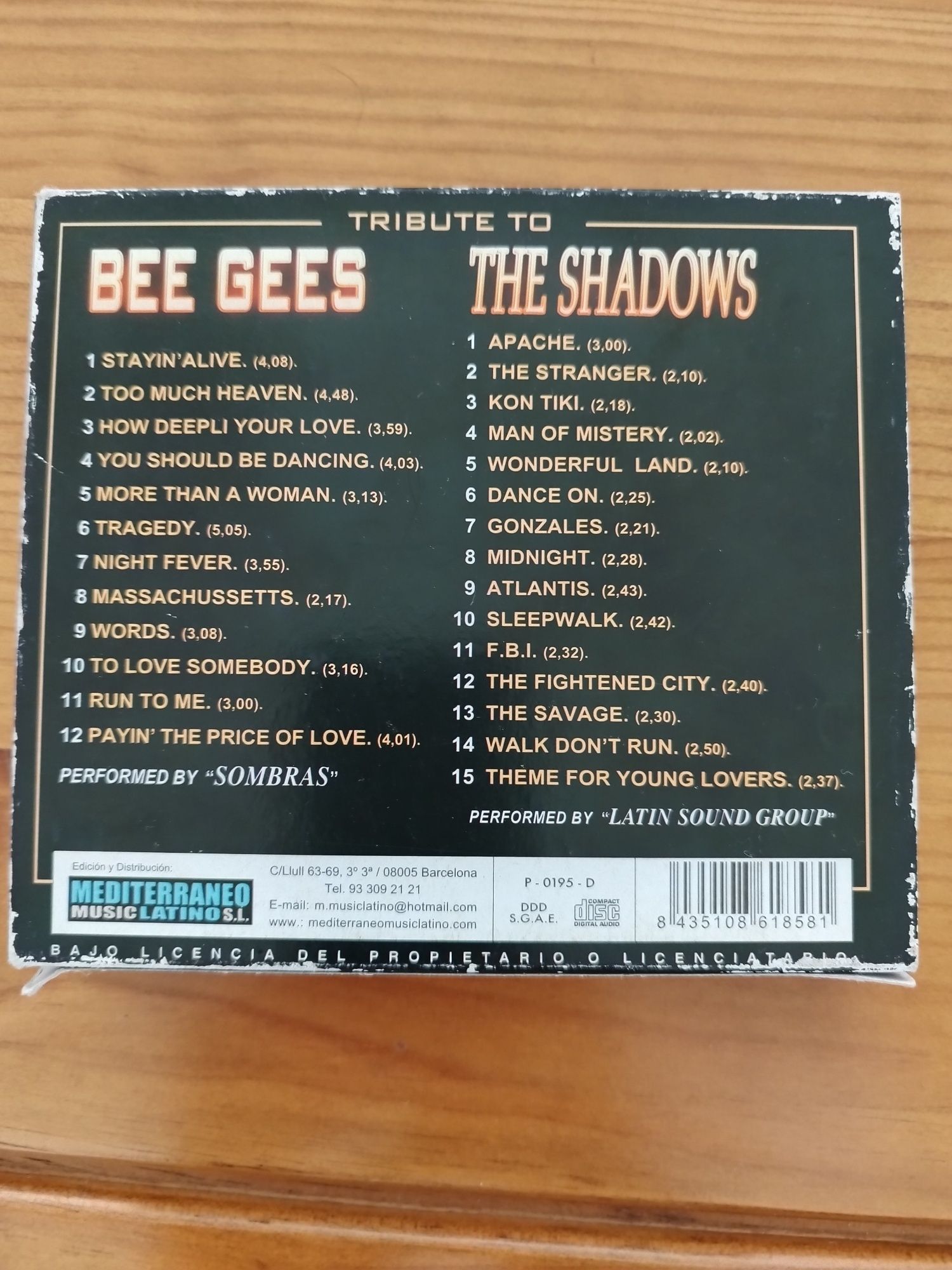 CDs de música Bee Gees& The Shadows