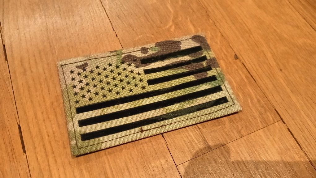 Naszywka US flag IR duża