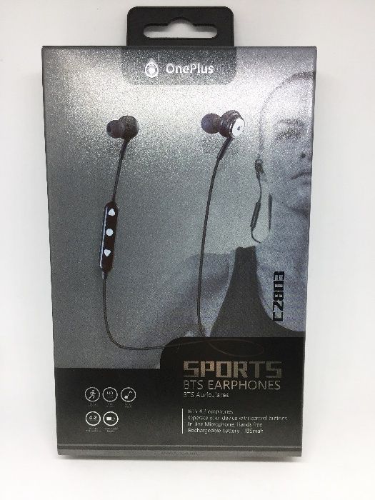 Auriculares/Earphones Bluetooth Sport com microfone embutido