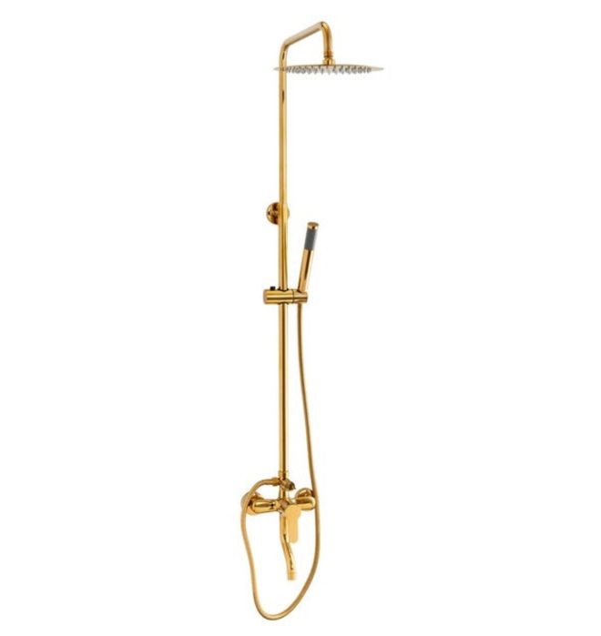 Coluna de duche em dourado