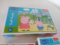 Nowe Puzzle Peppa 4+  3 szt