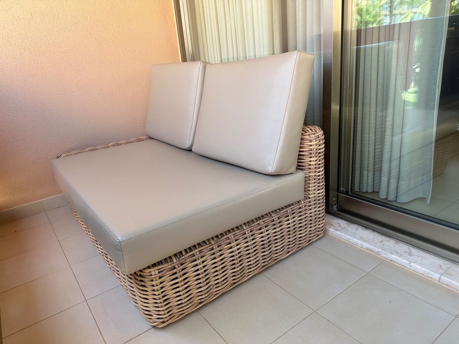 Conjunto de sofás exterior em ratan Maisons du Monde