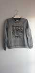 Bluza Kenzo oryginalna srebrna tygrys błyszcząca