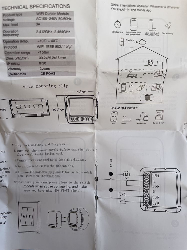 Moduł smart do rolet