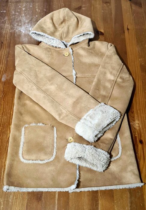 Casaco Zippy Longo com Forro de "Pele" (13/14 anos) como NOVO!