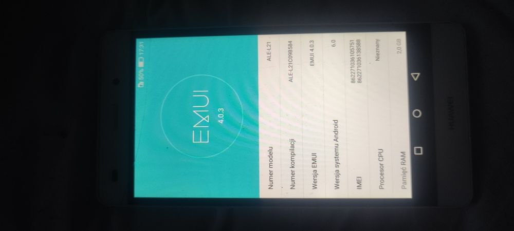 Smartfon Huawei ALE L21
