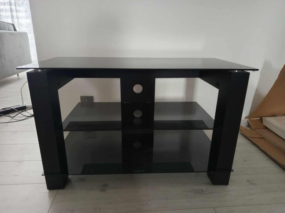 Szafka RTV czarne szkło