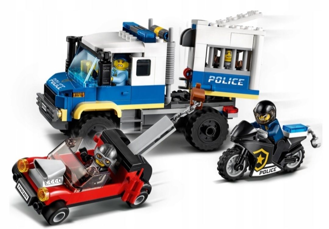 Lego City 60276 Konwój Policyjny Więzienny Klocki Lego 244 elementy