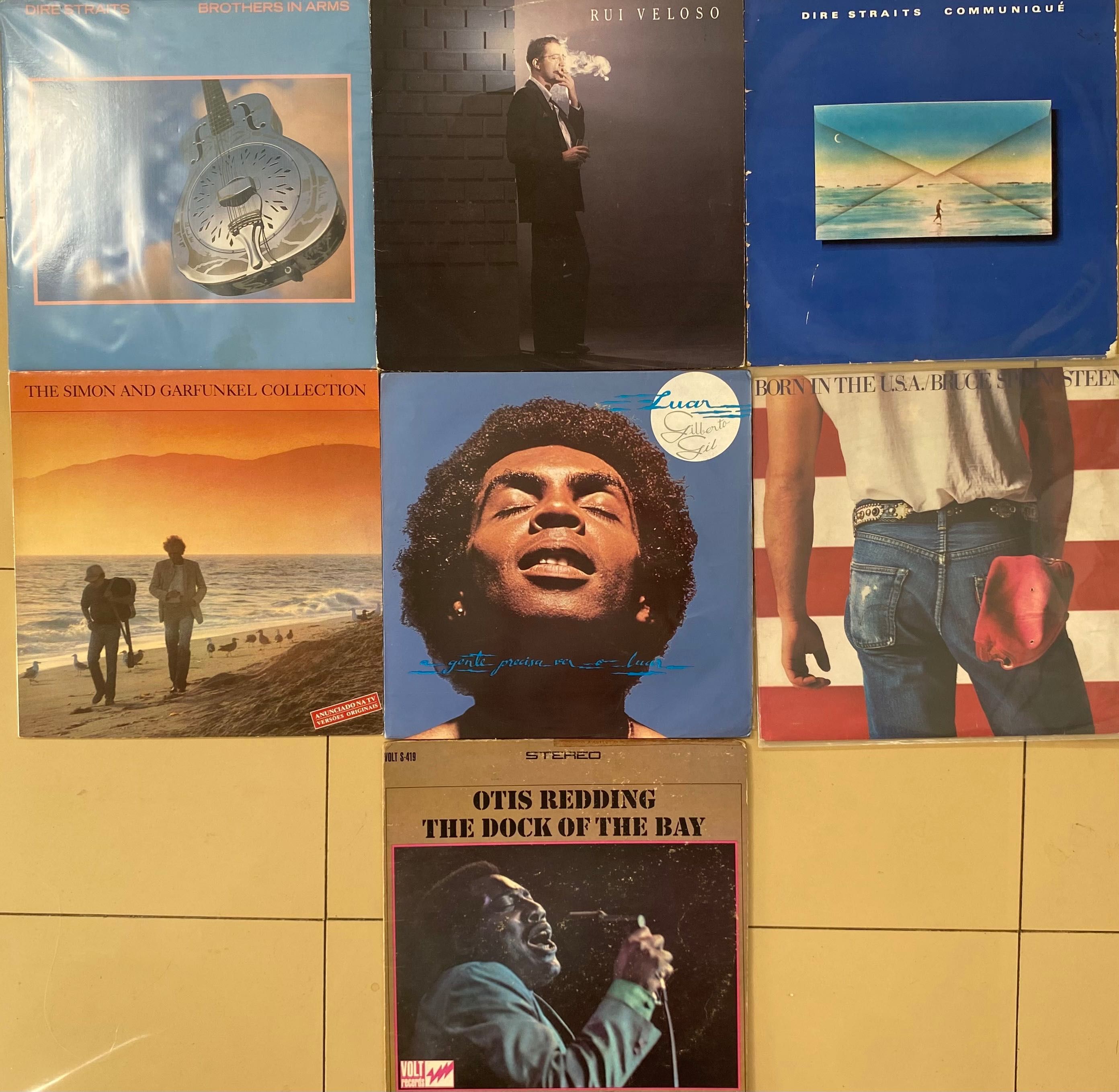 Discos de vinil Dire Straits,Gilberto Gil,Simon and Garfunkel,Bruce S