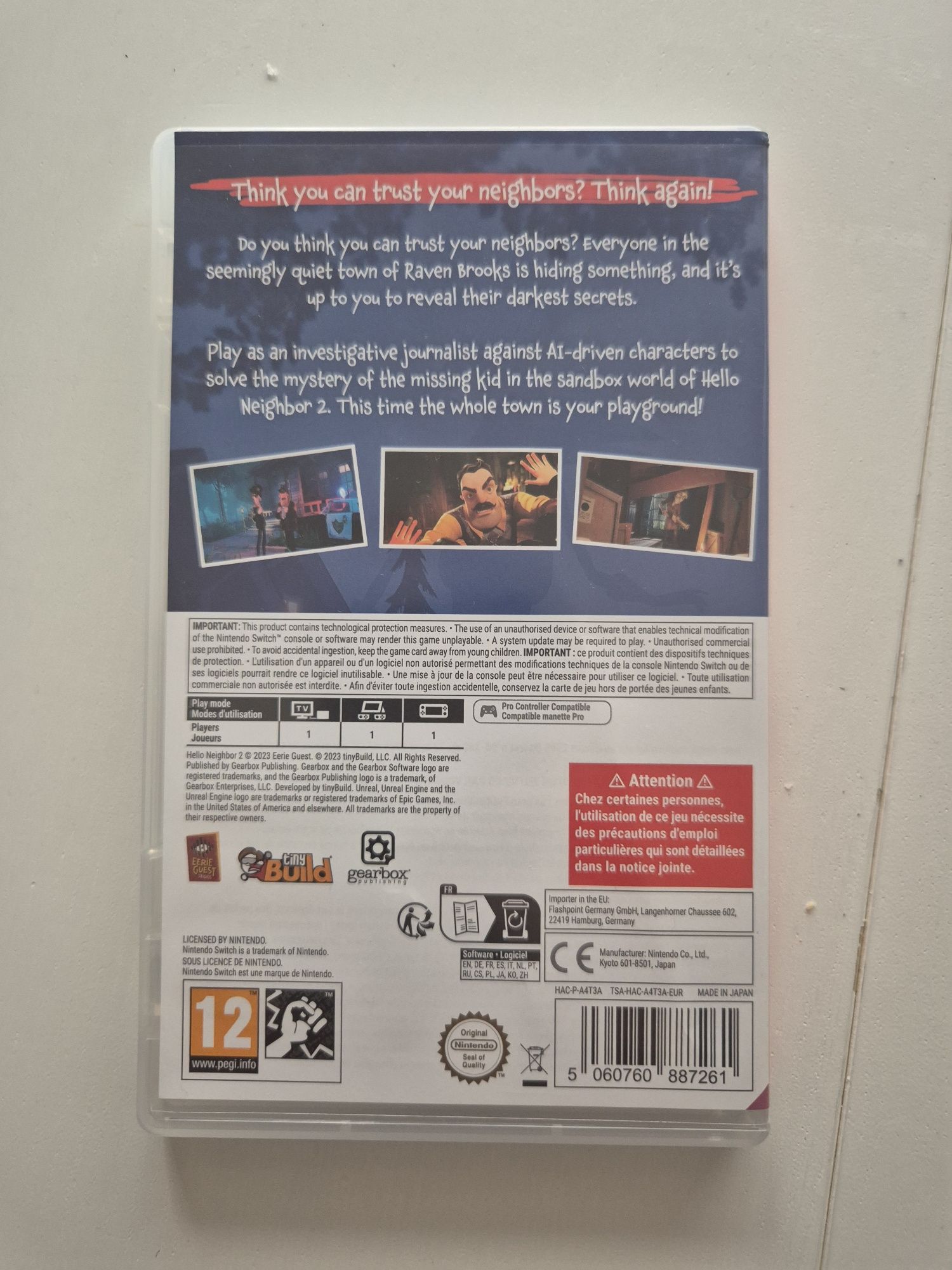 Jogo hello neighbor 2 nintendo switch