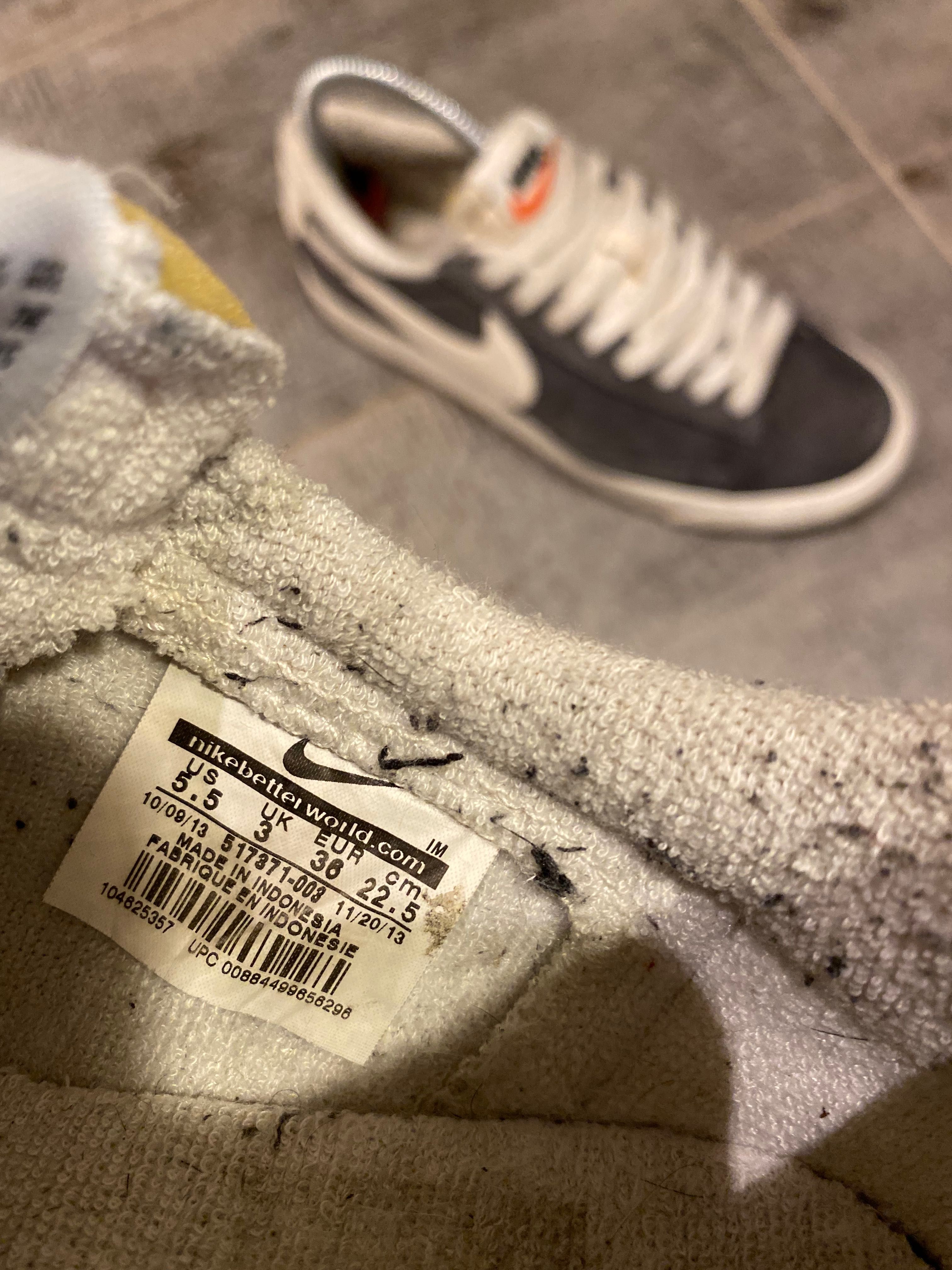 Nike Blazer 36,5 r 23 cm buty sportowe zamsz sneakersy low adidasy