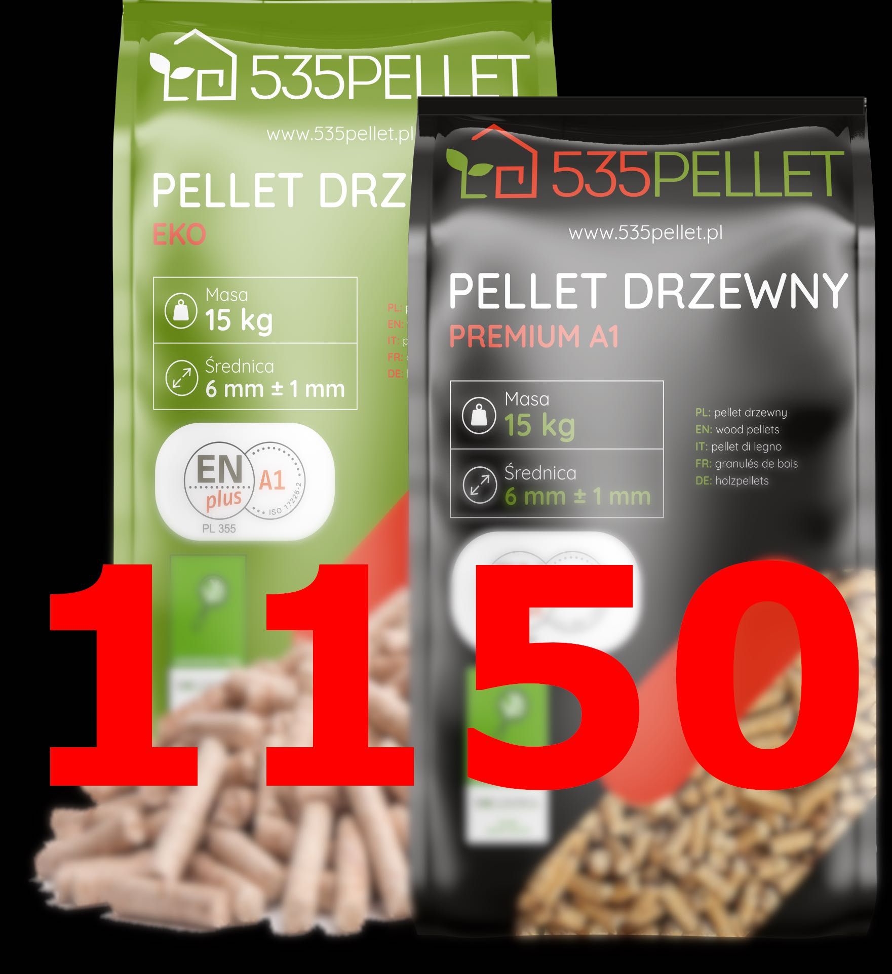 !!!HIT PROMOCJA Pellet drzewny sosnowy certyfikowany ENplus A1 PL355