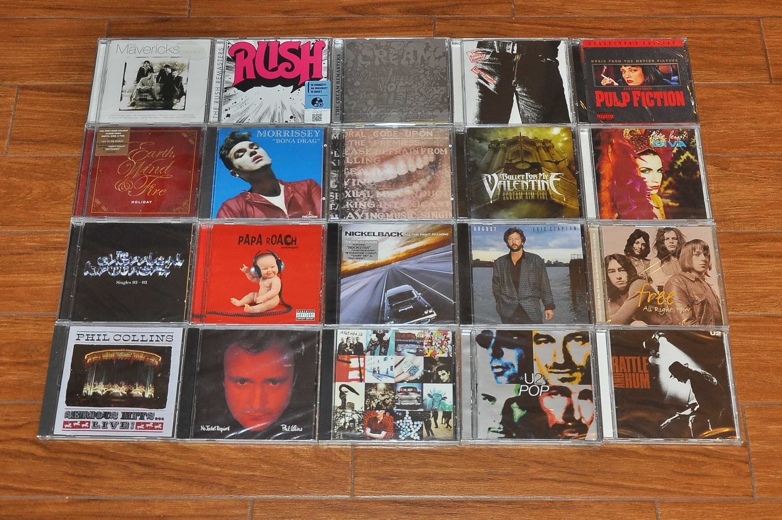 Zestaw 20CD - Rush,Morrissey,Phil Collins,U2,Cream,Free NOWE,FOLIA