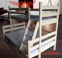 łóżko KACPER 120/200 - 3 osobowe z szufladami